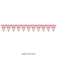 6 Pack Bulk Canada Pennant Banner All-Weather Sports Flag Garland