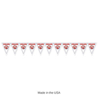 6 Pack Bulk England Soccer Pennant Banner All-Weather Design