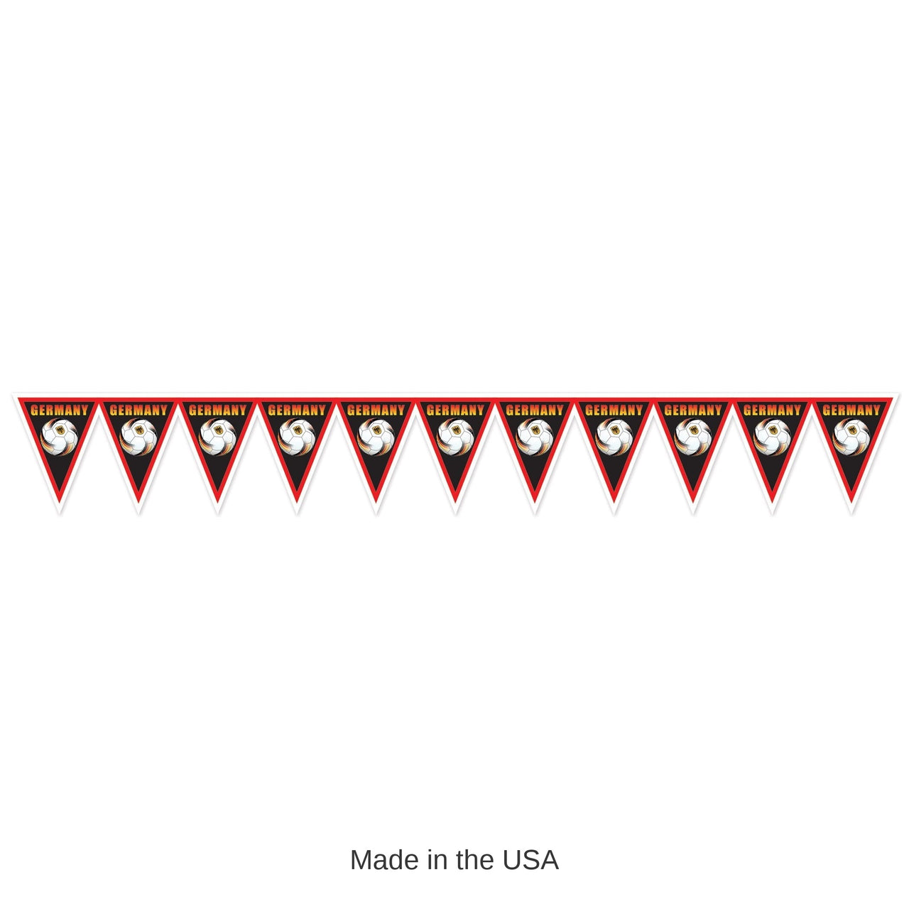 6 Pack Bulk Germany Pennant Banner All-Weather Soccer & Sports Decor