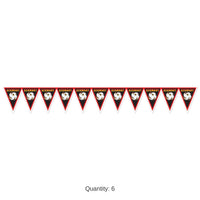 6 Pack Bulk Germany Pennant Banner All-Weather Soccer & Sports Decor