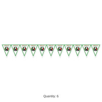 6 Pack Bulk Italy Pennant Banner All-Weather Soccer & Sports Decor