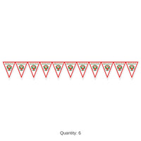 6 Pack Bulk Mexico Pennant Banner All-Weather Soccer & Sports Decor