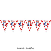 6 Pack Bulk Soccer Party Pennant Banner - United States