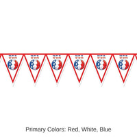 6 Pack Bulk Soccer Party Pennant Banner - United States