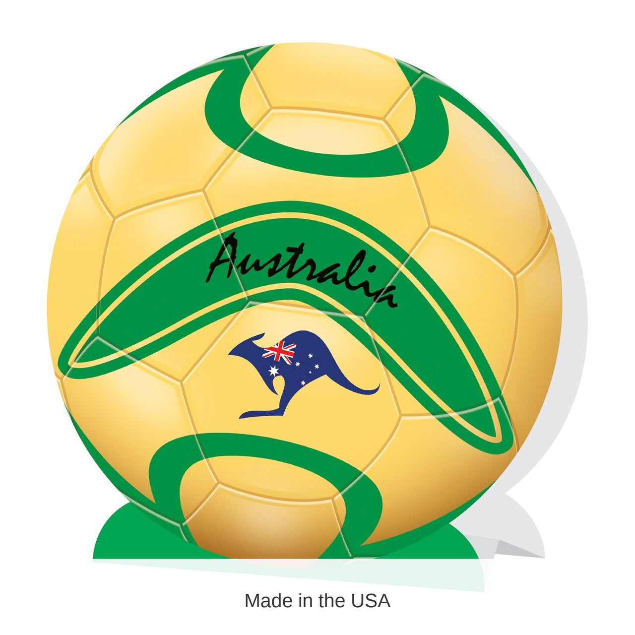 12 Pack Bulk Soccer Australia 3D Centerpiece Sports Party Decor