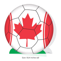 12 Pack Bulk Canadian Soccer 3D Centerpiece 9.25 inch Sports Decor