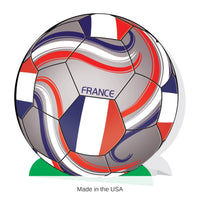 12 Pack Bulk France Soccer 3D Centerpiece 9.25 Inch Party Decoration