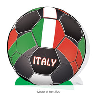 12 Pack Bulk Italy 3D Soccer Centerpiece 9.25 inch Sports Decoration