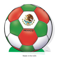 12 Pack Bulk Mexico Soccer 3D Centerpiece 9.25 inch Sports Decoration