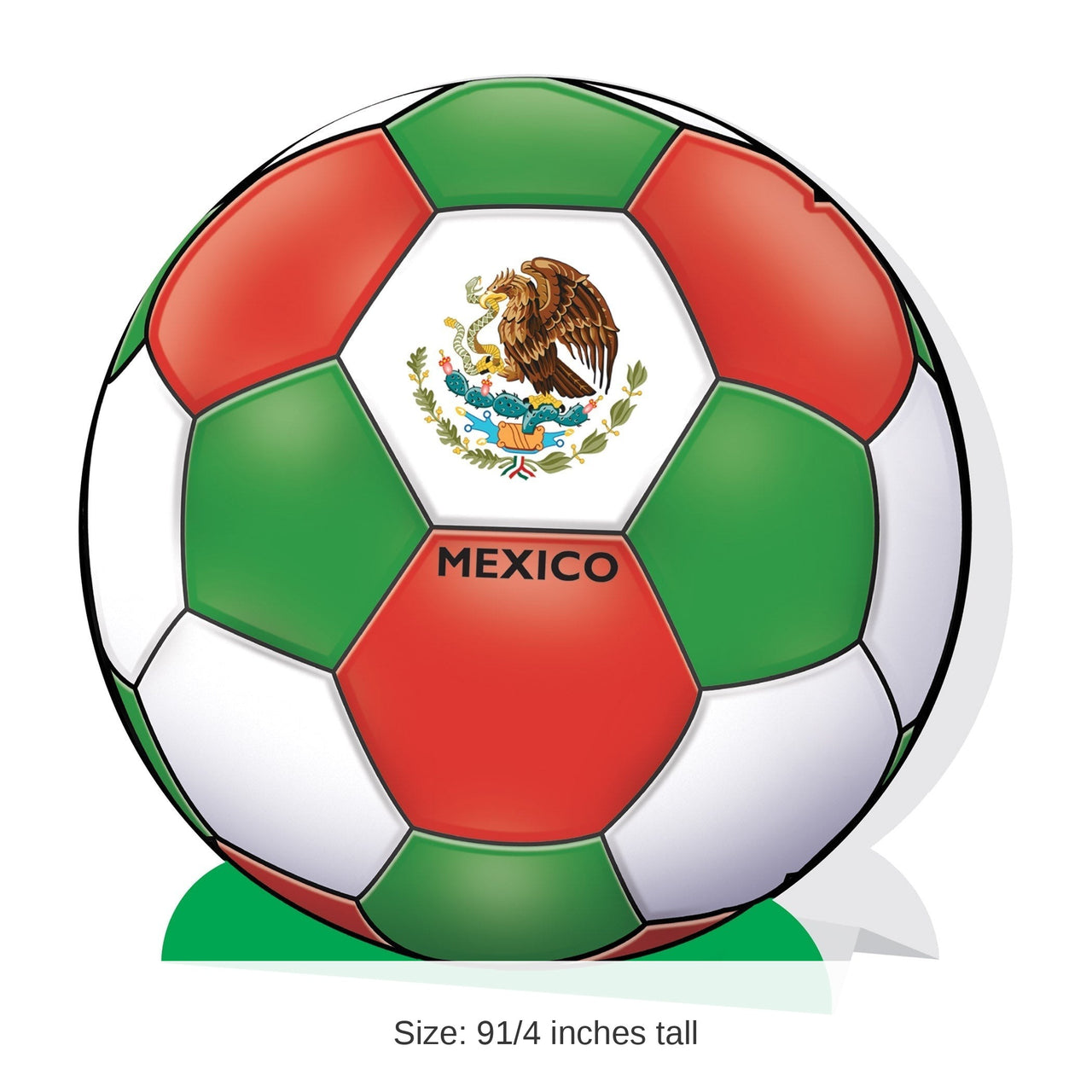 12 Pack Bulk Mexico Soccer 3D Centerpiece 9.25 inch Sports Decoration