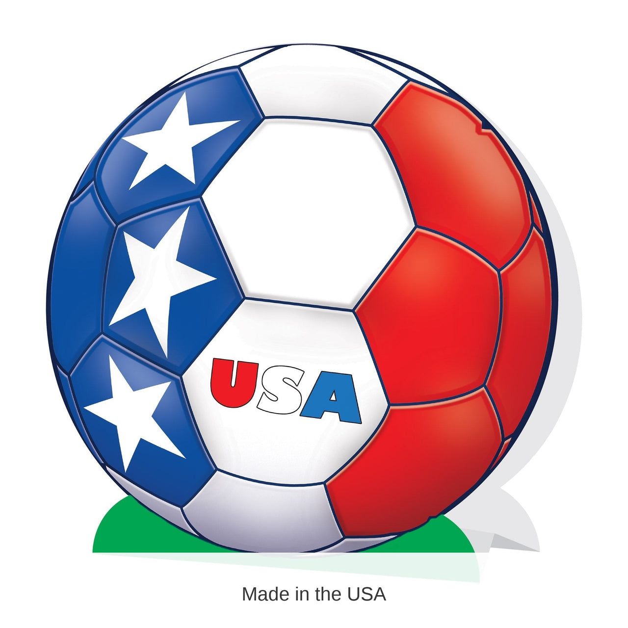 12 Pack Bulk USA Soccer 3-D Centerpiece 9.25 inch Sports Decoration