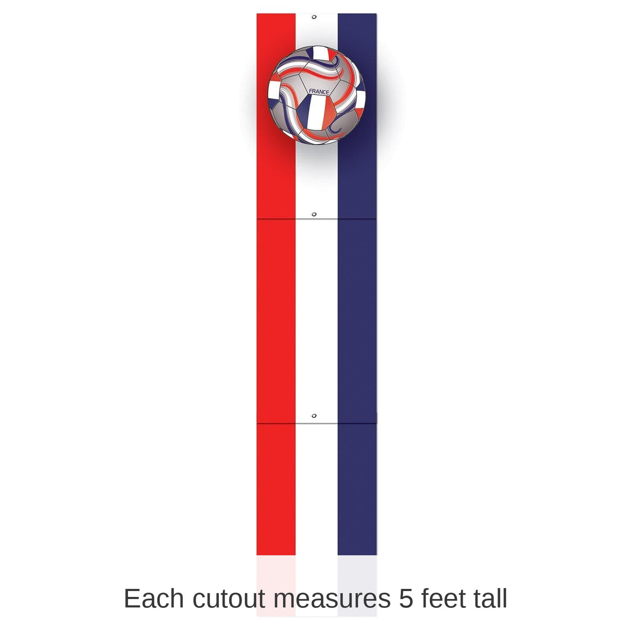 12 Pack Bulk Jointed Party Pull-Down Cutout - France