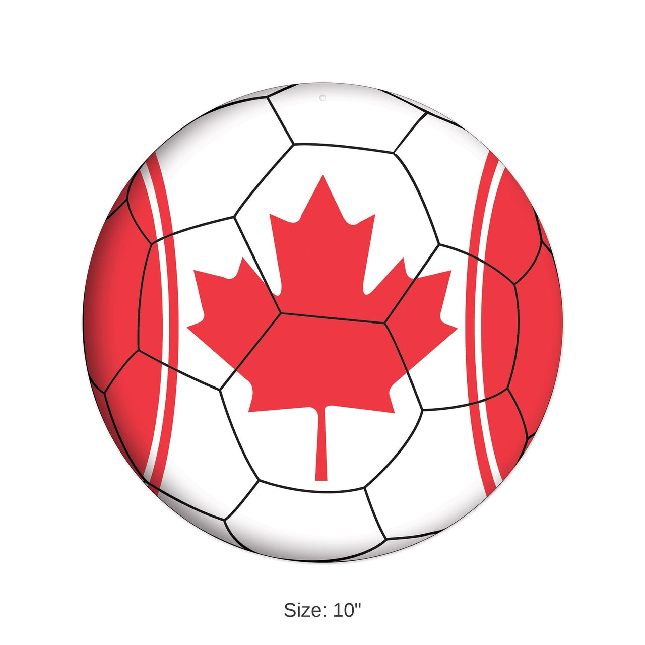 12 Pack Bulk Canadian Soccer Cutout 10 inch Double-Sided Decor