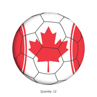 12 Pack Bulk Canadian Soccer Cutout 10 inch Double-Sided Decor