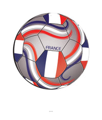 12 Pack Bulk France Soccer Cutout Printed 2 Sides (10 Inch)