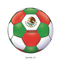 12 Pack Bulk Mexico Soccer Cutout 10 Inch Double-Sided Decoration