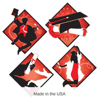 48 Pack Bulk Graduation Party Cutouts
