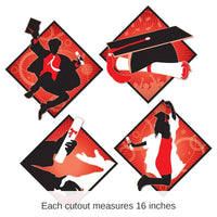 48 Pack Bulk Graduation Party Cutouts