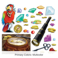 336 Piece Bulk Treasure Hunt Party Cutouts