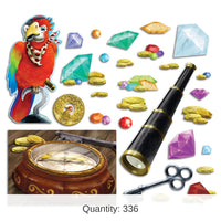 336 Piece Bulk Treasure Hunt Party Cutouts