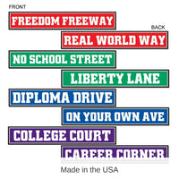 48 Pack Bulk Graduation Party Street Sign Cutouts
