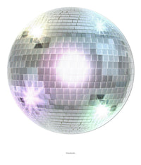 24 Pack Bulk Disco Ball Party Cutout