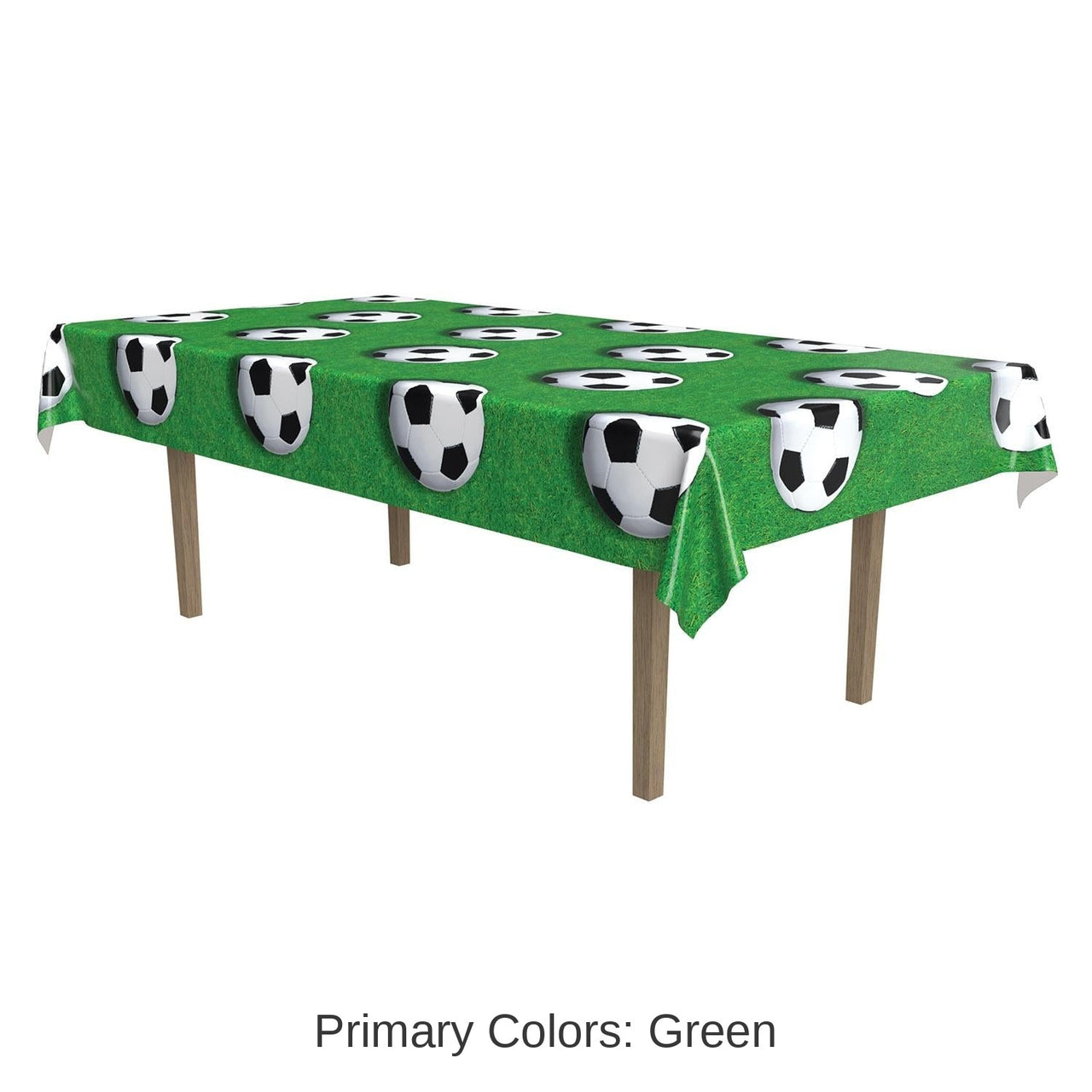 12 Pack Bulk Soccer Ball Party Tablecover