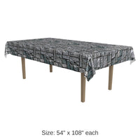 12 Pack Bulk Halloween Stone Wall Tablecover