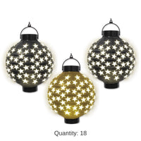 18 Pack Bulk Light-Up Party Paper Lanterns