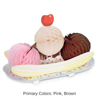 12 Pack Bulk Tissue Banana Split Party Decoration