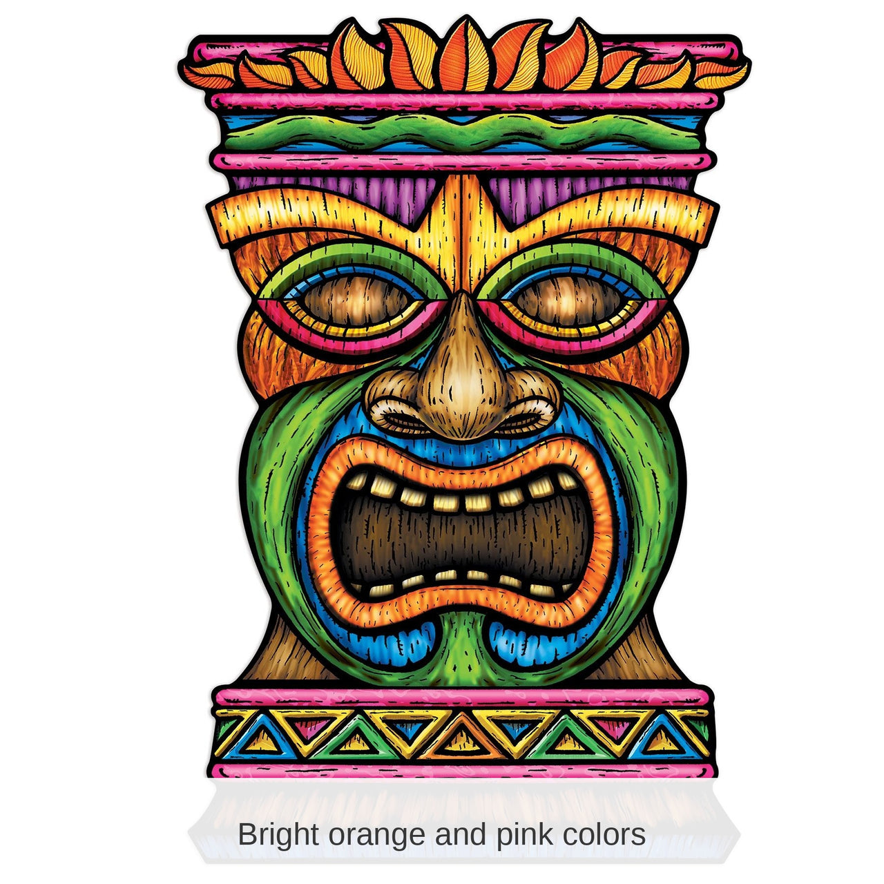 12 Pack Bulk Luau Party Jumbo Tiki Cutout