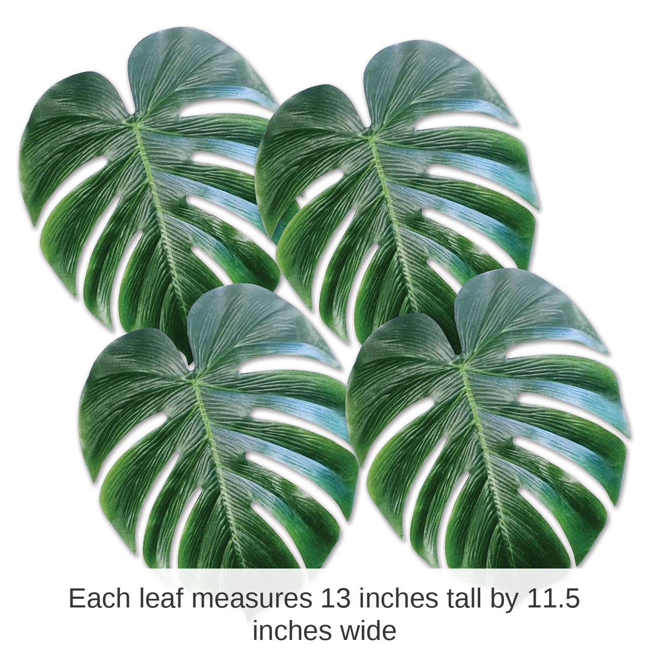 48 Piece Bulk Luau Party Tropical Palm Leaves