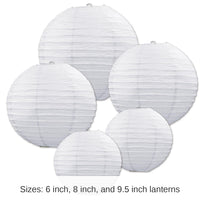 6 Pack Bulk Paper Lantern Assortment