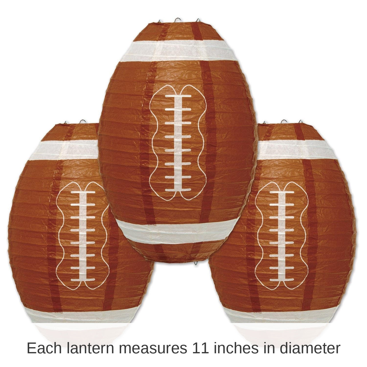 18 Pack Bulk Football Party Paper Lanterns