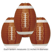 18 Pack Bulk Football Party Paper Lanterns