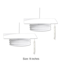 24 Pack Bulk White Grad Cap Graduation Party Paper Lanterns