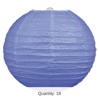 18 Pack Bulk Party Paper Lanterns lavender