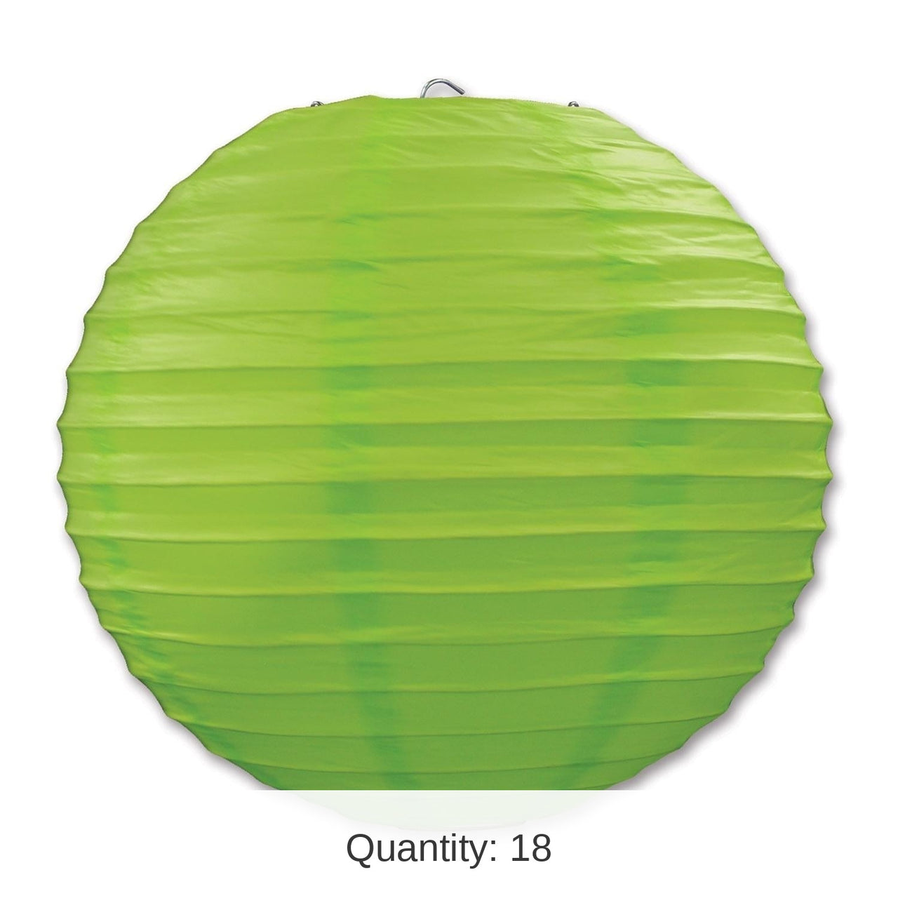 18 Pack Bulk Party Paper Lanterns Light green
