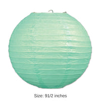 18 Pack Bulk Party Paper Lanterns mint green