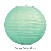 18 Pack Bulk Party Paper Lanterns mint green