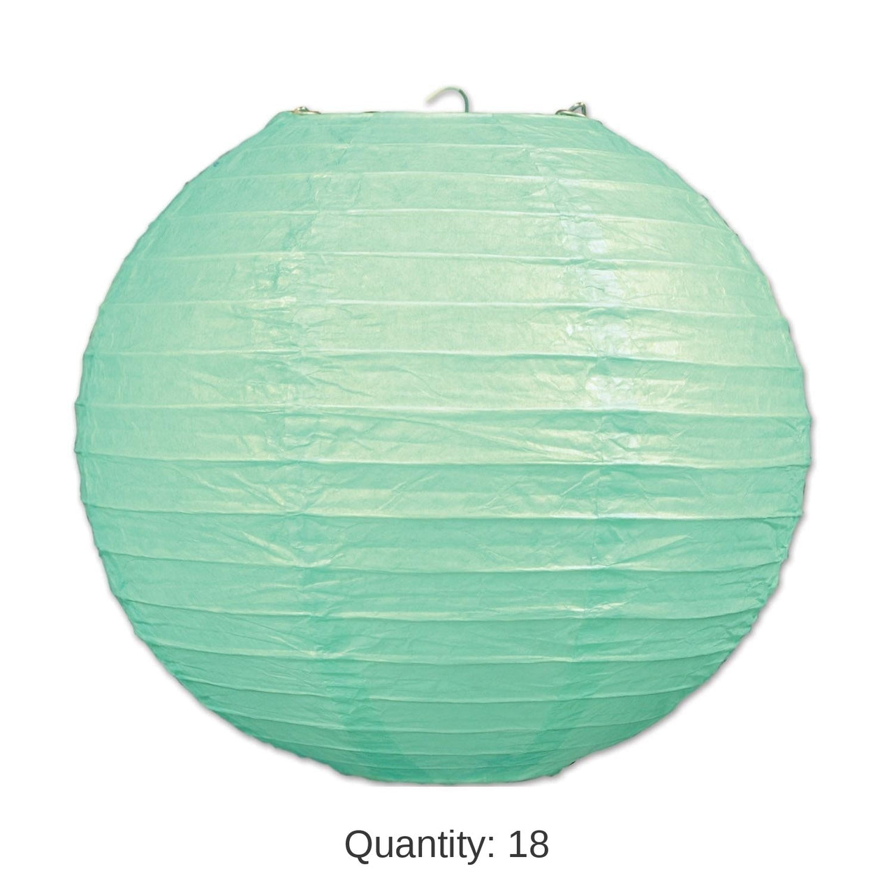 18 Pack Bulk Party Paper Lanterns mint green