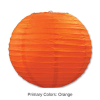 18 Pack Bulk Party Paper Lanterns orange