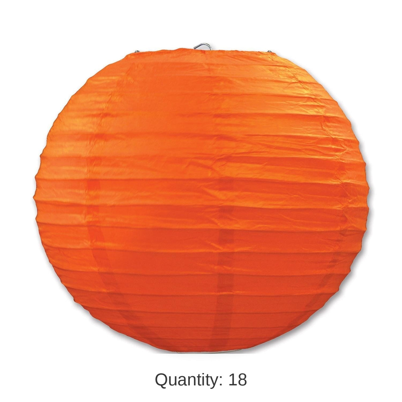 18 Pack Bulk Party Paper Lanterns orange