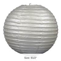 18 Pack Bulk Party Paper Lanterns silver