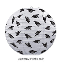 18 Pack Bulk Grad Cap Graduation Party Paper Lanterns