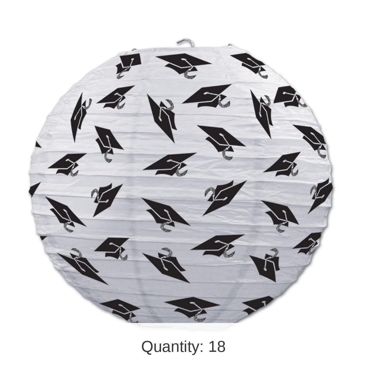 18 Pack Bulk Grad Cap Graduation Party Paper Lanterns