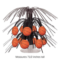 12 Pack Bulk Basketball Mini Party Cascade Centerpiece