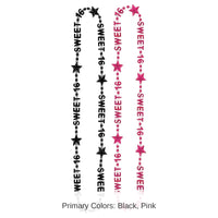 24 Pack Bulk Sweet 16 Birthday Party Bead Necklaces