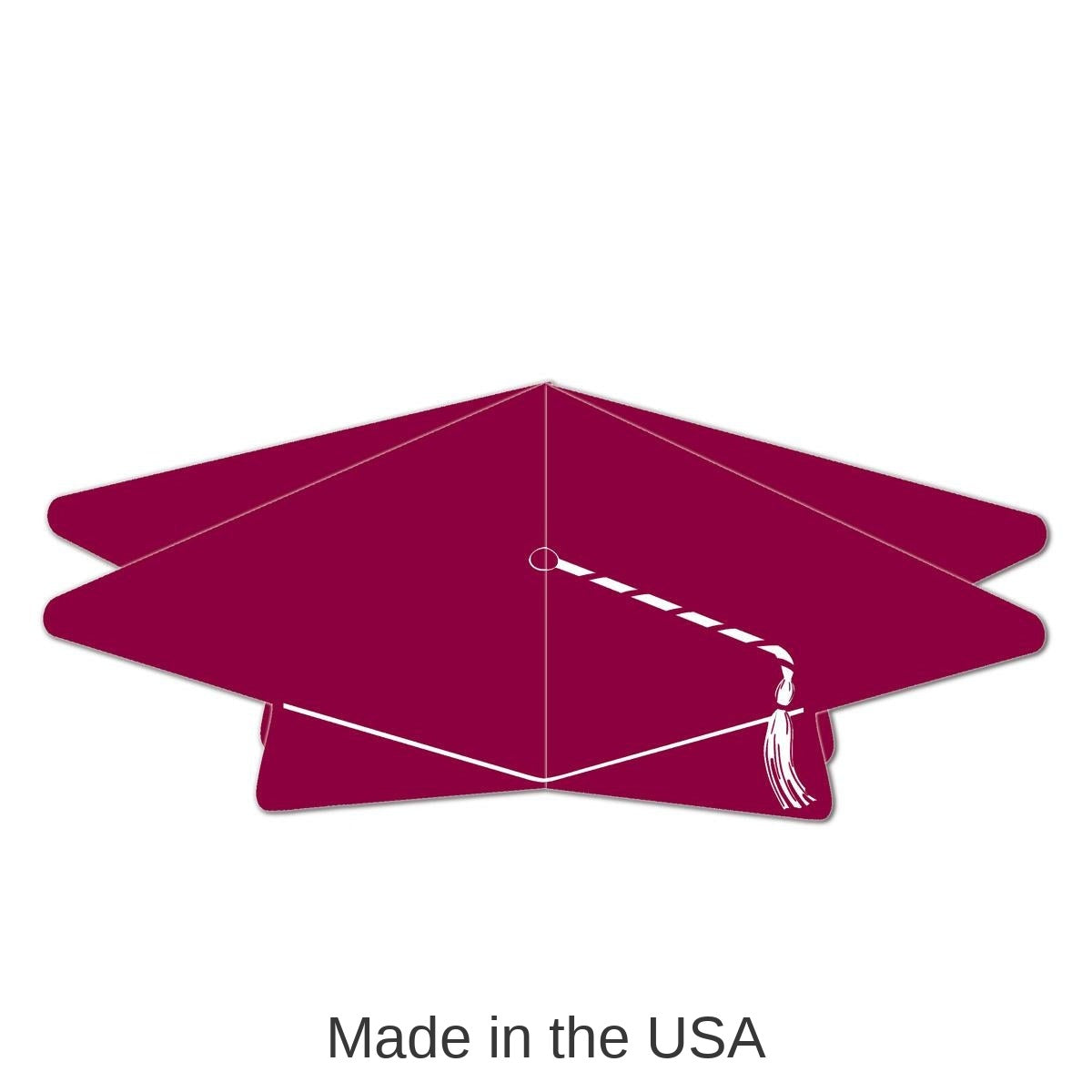 12 Pack Bulk 3-D Grad Cap Graduation Party Centerpiece