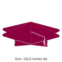 12 Pack Bulk 3-D Grad Cap Graduation Party Centerpiece